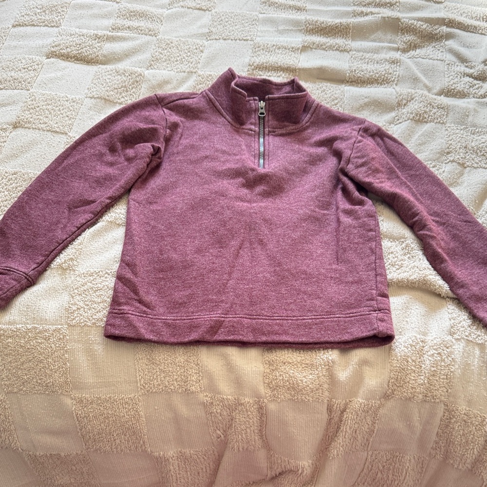 The Children's Place Burgundy Half-Zip Sweatshirt